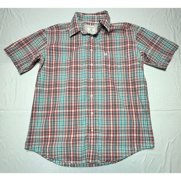 Panhandle Slim Men's Blue & Red Plaid Western Button Up Shirt - Size M - Picture 1 of 4